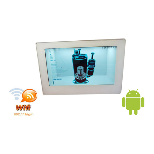 19寸3d立體投影透明展示柜互動觸摸lcd廠家直銷透明液晶展示廣告機生產廠家批發(fā)
