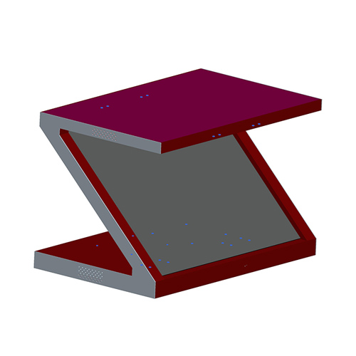 科技館展示柜32寸3D互動展示柜高端首飾寶石珠寶180度全息投影裝飾設計